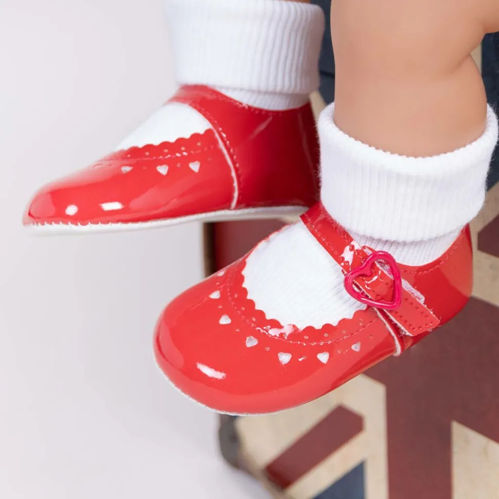 Baby Girls Red Patent Pre-Walker Shoes
