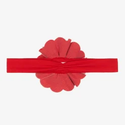 Baby Girls Red Pima Cotton Headband