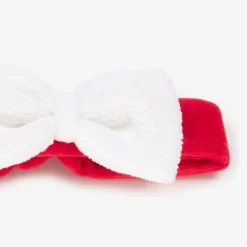 Baby Girls Red Velour Christmas Magic Headband