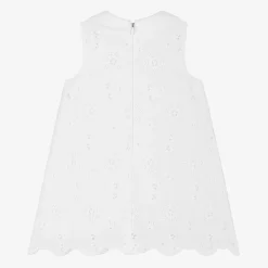 Baby Girls White Broderie Anglaise Dress