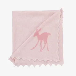 Baby Girls White Cotton & Pink Wool Gift Set