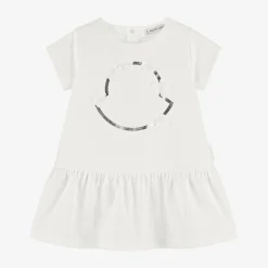 Baby Girls White Cotton Dress