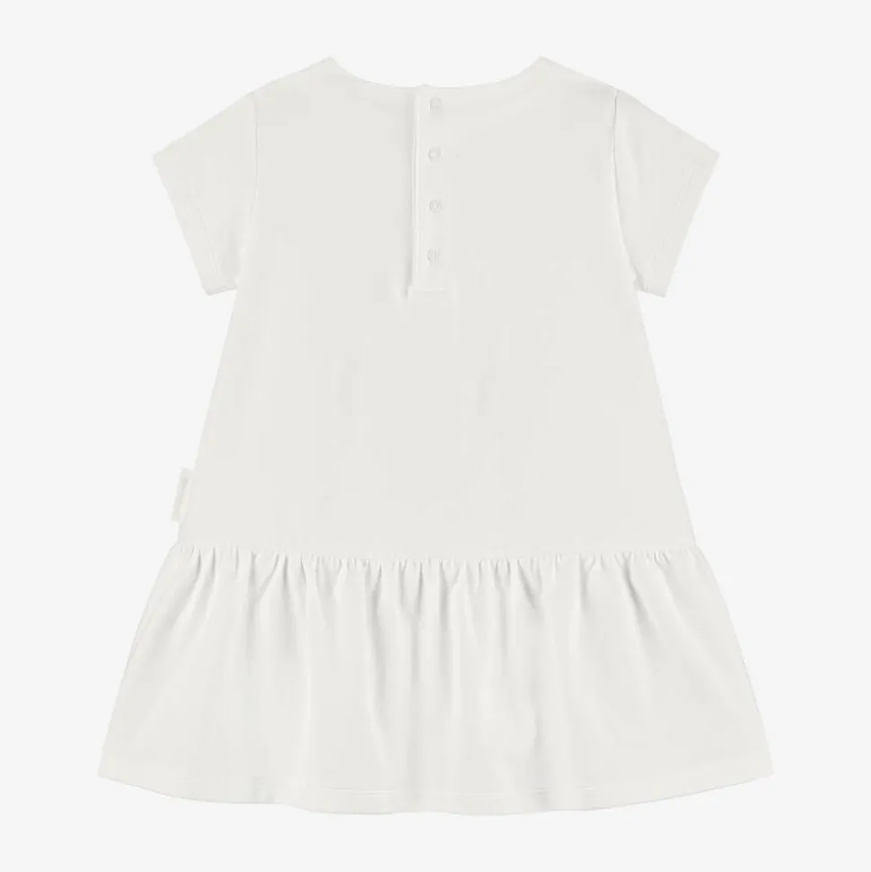 Baby Girls White Cotton Dress