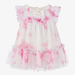 Baby Girls White Floral Dress