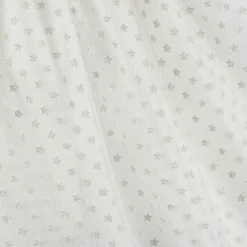 Baby Girls White Glittery Star Dress