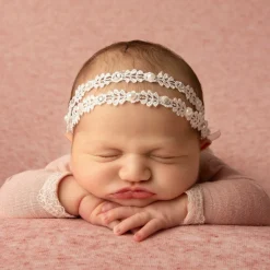 Baby Girls White Lace Headband