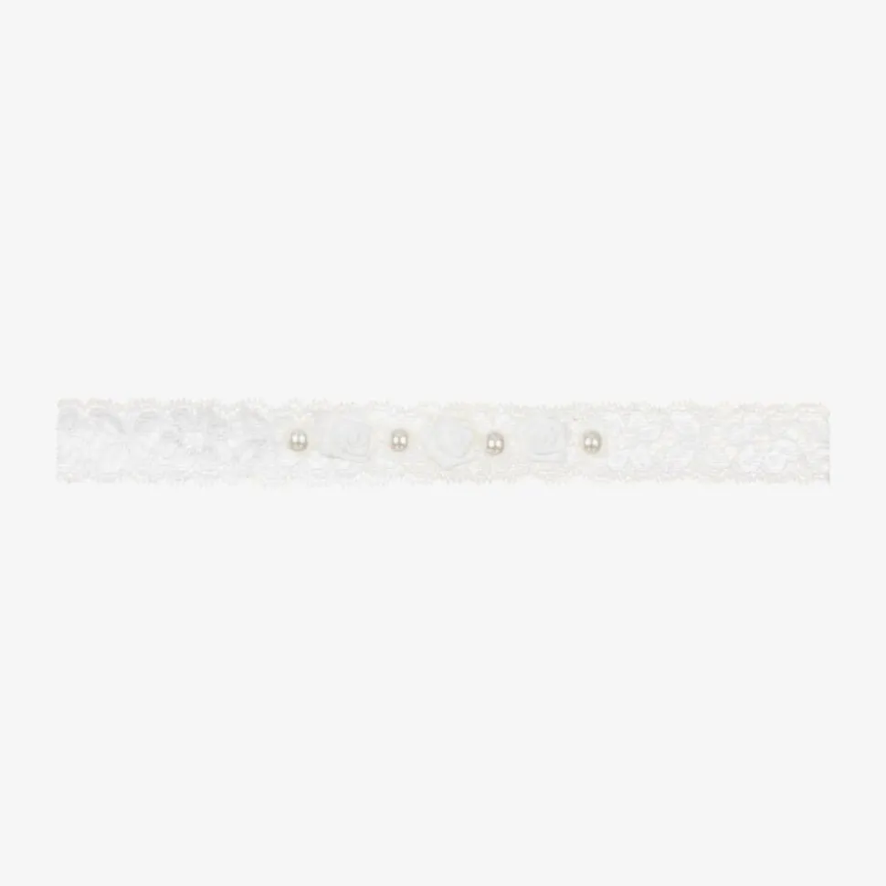 Baby Girls White Lace Headband