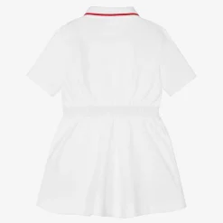 Baby Girls White Logo Polo Dress