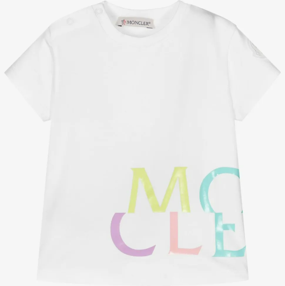 Baby Girls White Logo T-Shirt
