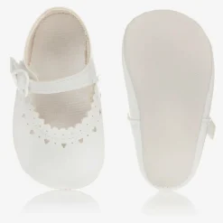 Baby Girls White Patent Pre-Walker Shoes