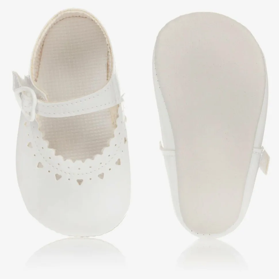 Baby Girls White Patent Pre-Walker Shoes