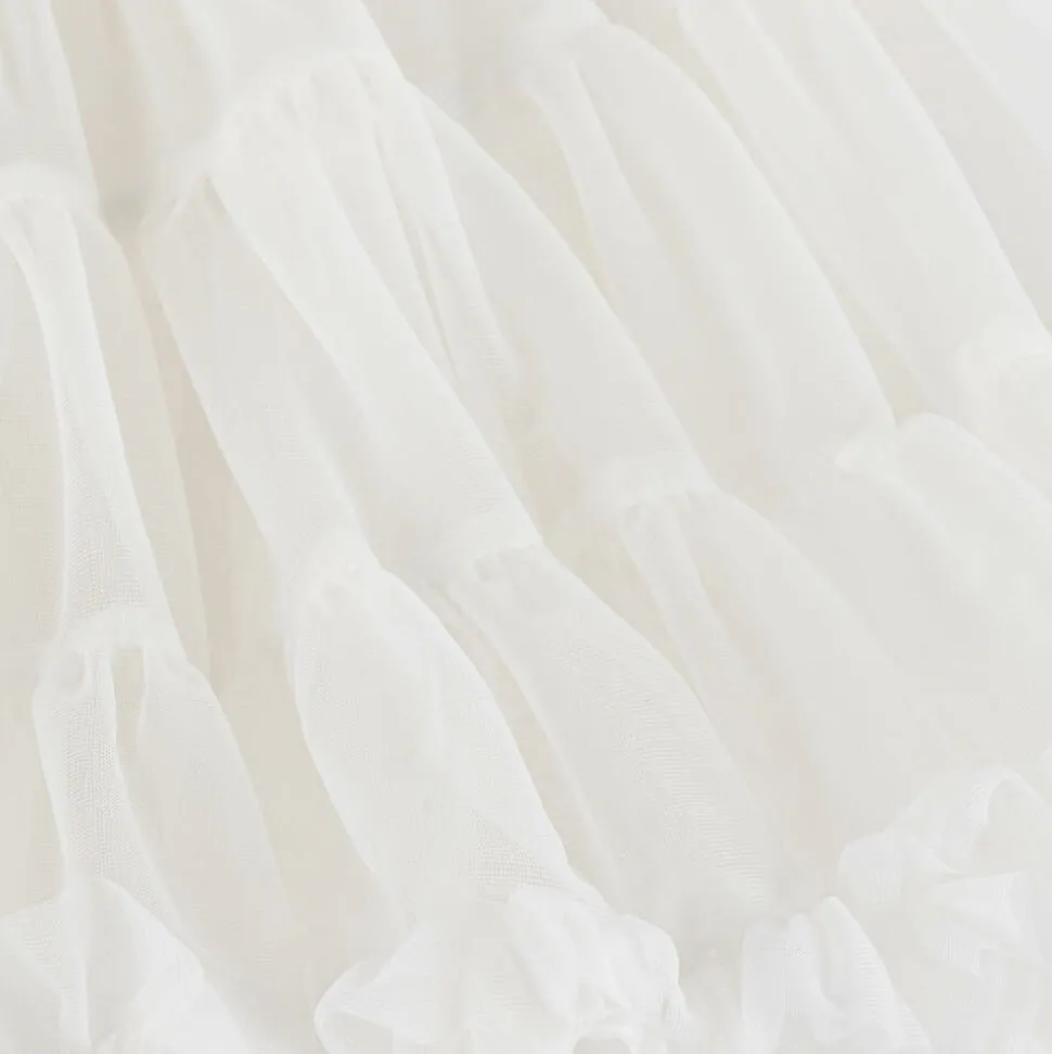Baby Girls White Tulle Tutu Skirt