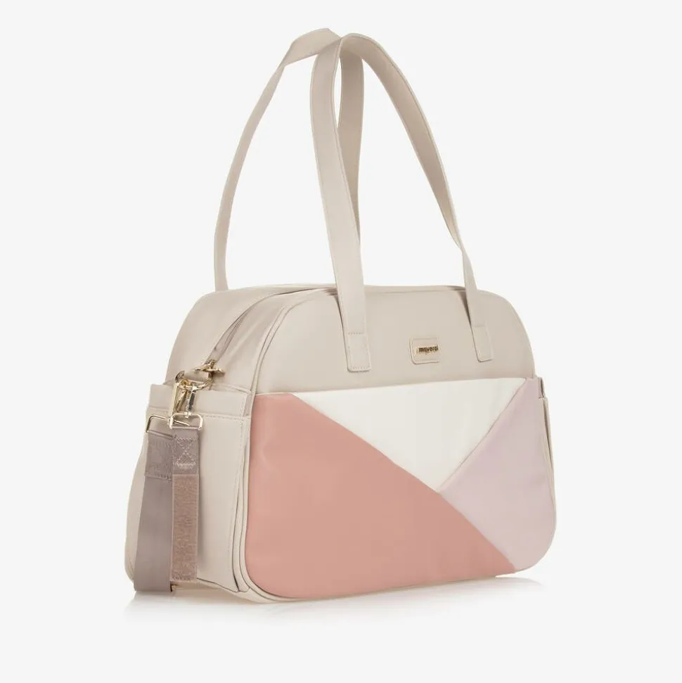 Beige & Pink Changing Bag (46cm)