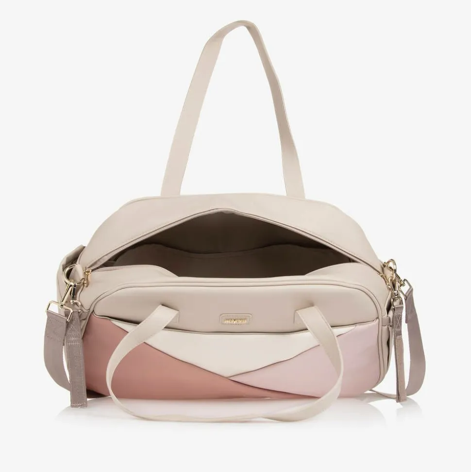 Beige & Pink Changing Bag (46cm)