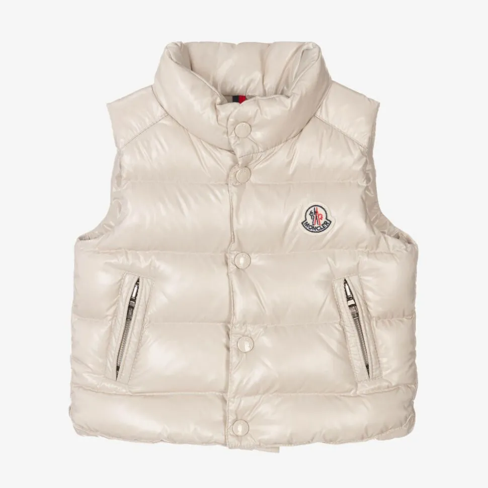 Beige Bernard Down Padded Gilet
