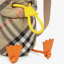 Beige Check Duck Bottle Holder (18cm)