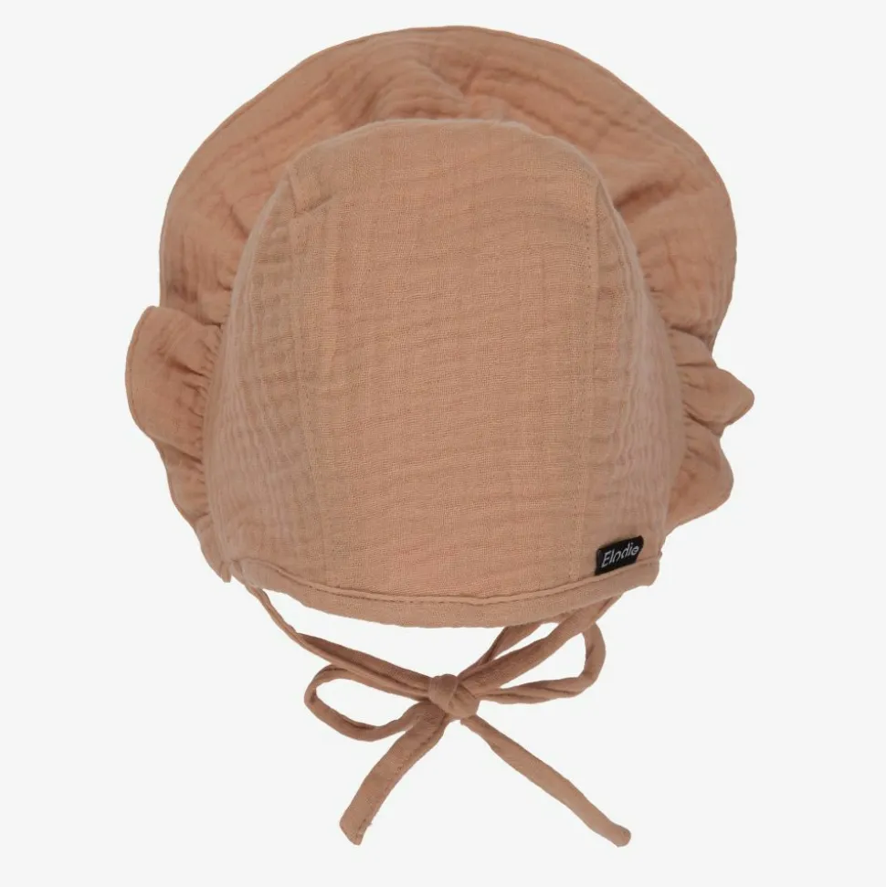 Beige Cotton Bonnet