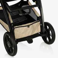 Beige FF Logo Stroller
