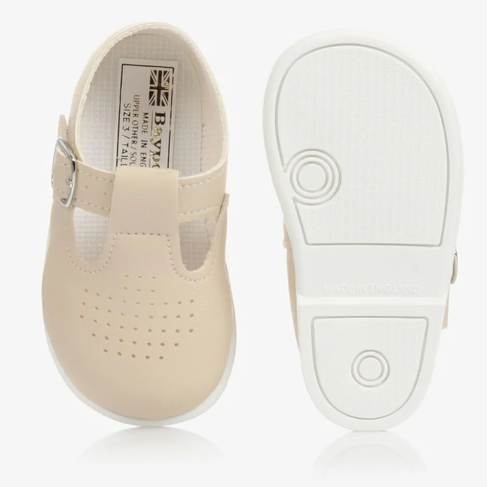 Beige First Walker Shoes
