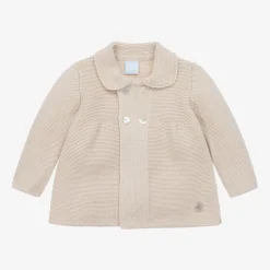 Beige Knitted Baby Cardigan