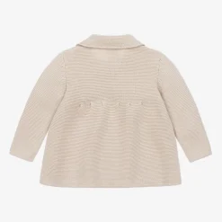 Beige Knitted Baby Cardigan