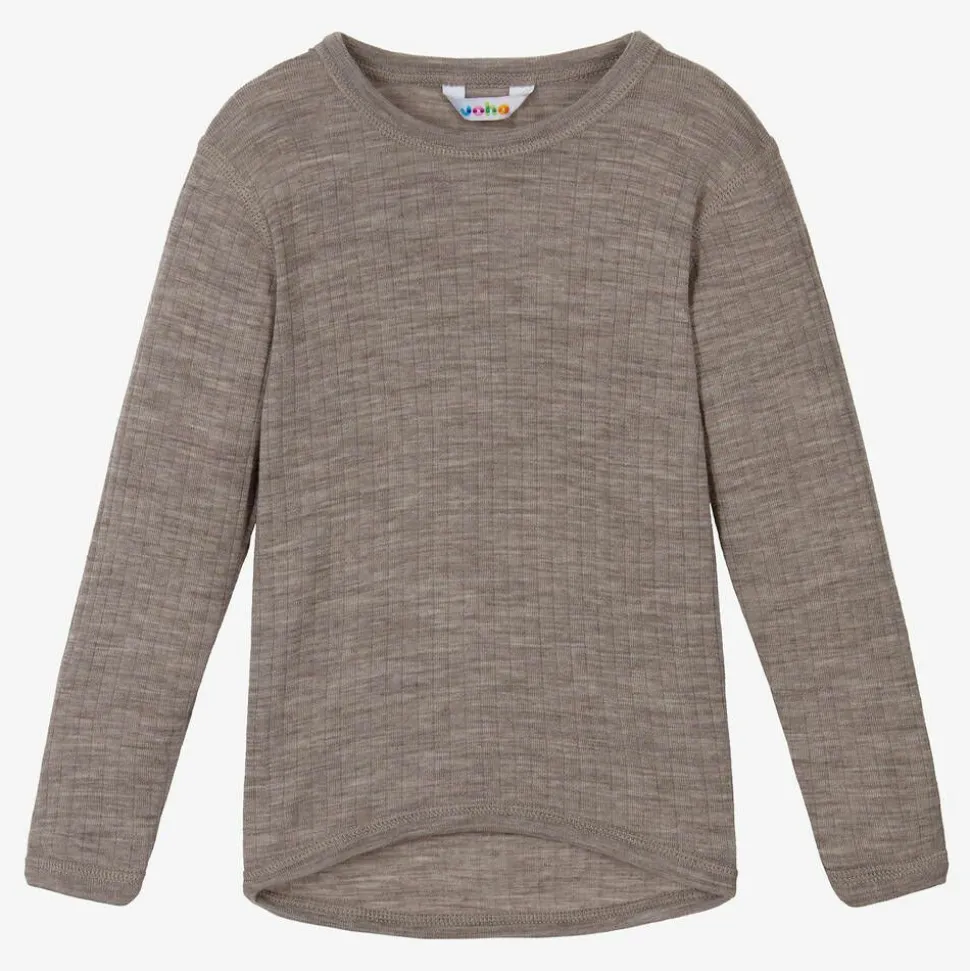 Beige Merino Wool Knitted Top