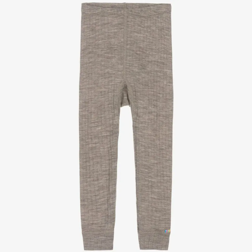 Beige Merino Wool Leggings