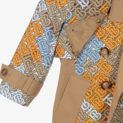 Beige Monogram Trench Coat