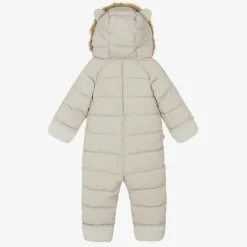 Beige Padded Snowsuit