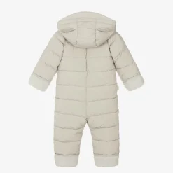 Beige Padded Snowsuit