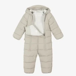 Beige Padded Snowsuit