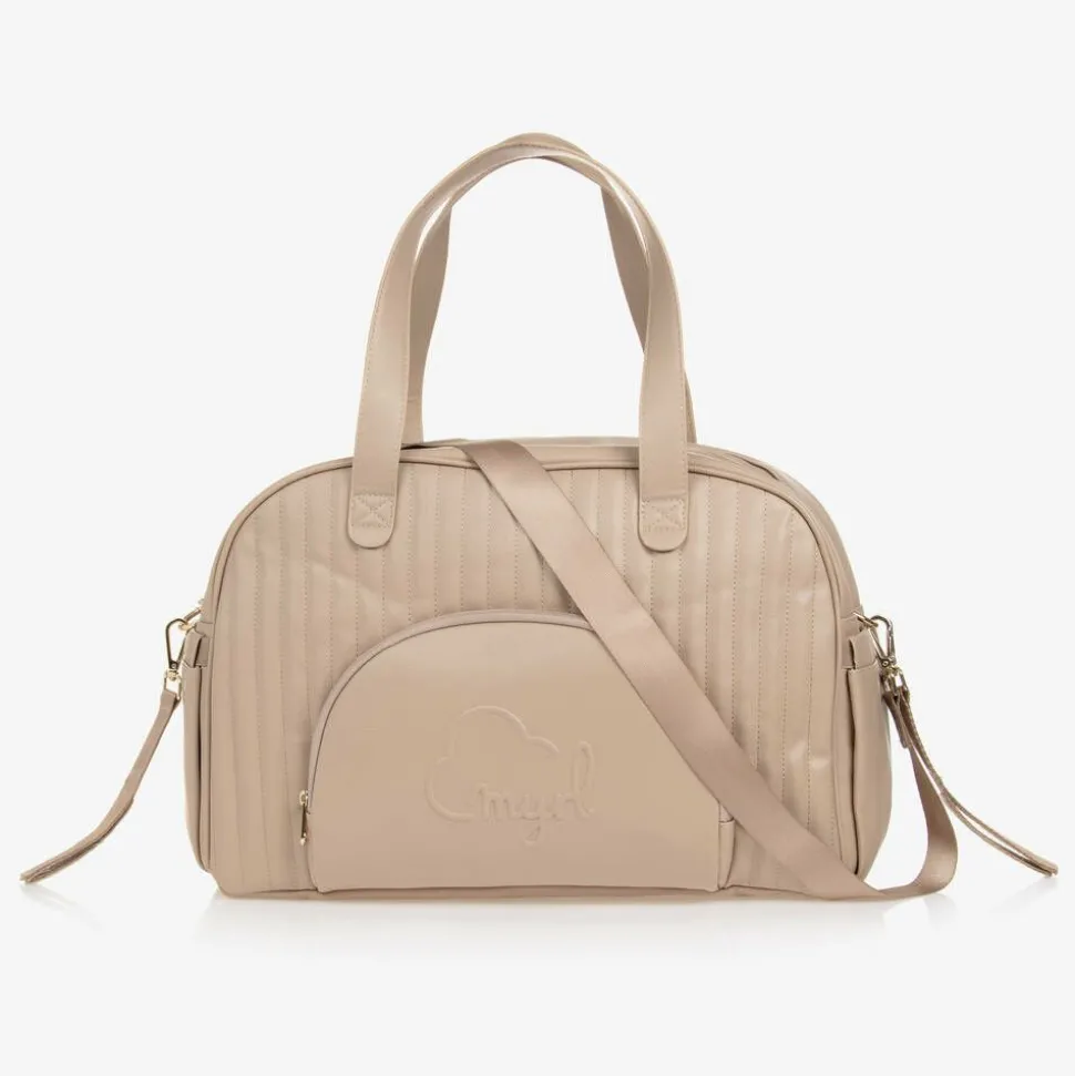 Beige Quilted Changing Bag (44cm)