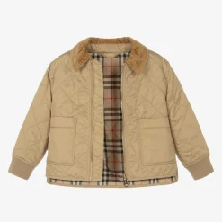 Beige Quilted Jacket
