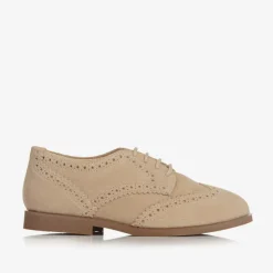 Beige Suede Brogues