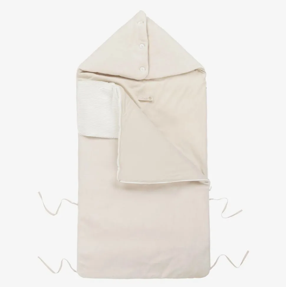 Beige Velour Baby Nest (87cm)