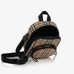 Beige Vintage Check Crossbody Bag