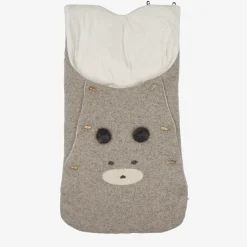 Beige Wool & Silk Knit Baby Nest (71cm)