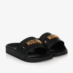 Black & Gold Metal Logo Sliders