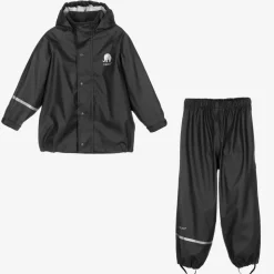 Black 2 Piece Rainsuit