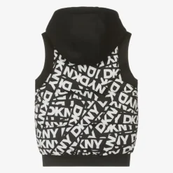 Black & White Reversible Hooded Gilet