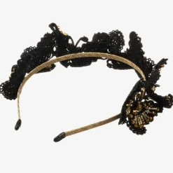 Black & Gold Butterfly Hairband