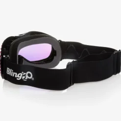 Black & Pink Ski Goggles