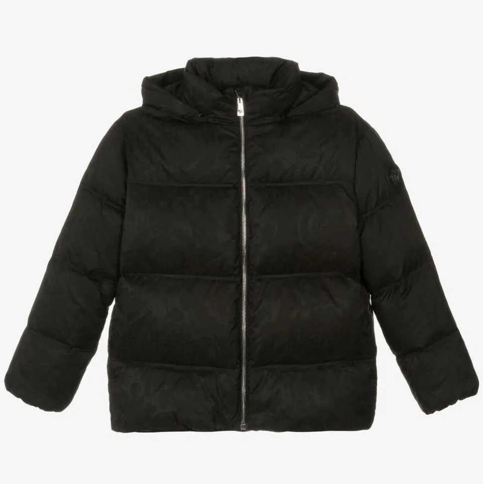 Black Barocco Down-Padded Coat