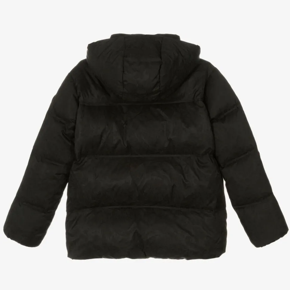 Black Barocco Down-Padded Coat