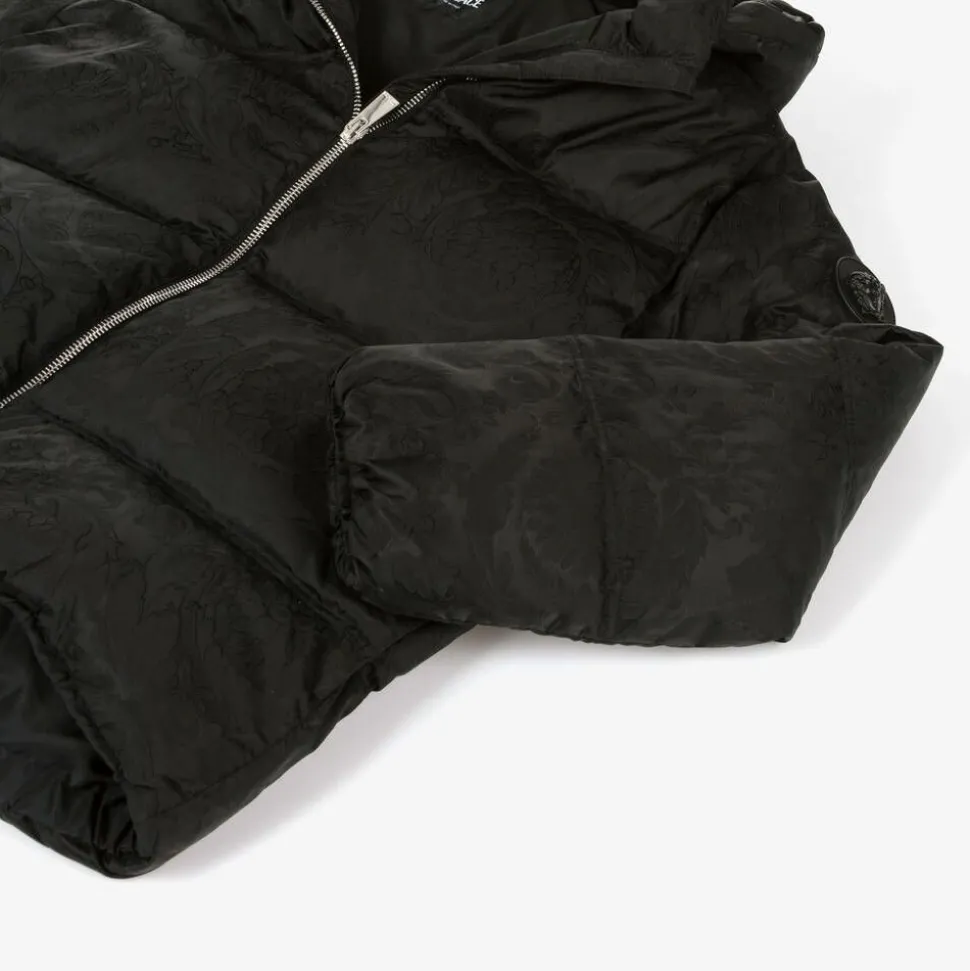 Black Barocco Down-Padded Coat