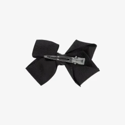 Black Bow Hair Clip (7cm)