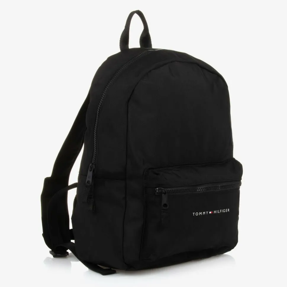 Black Canvas Backpack (37cm)