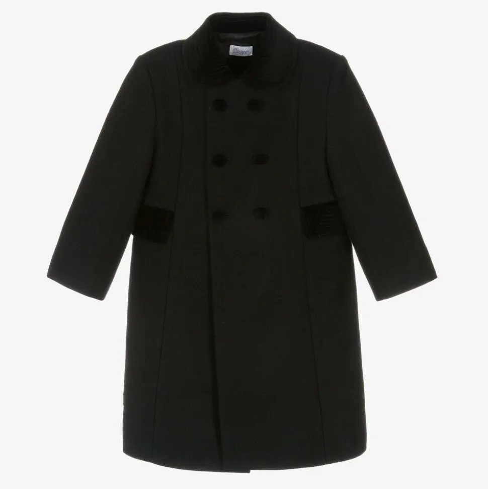 Black Classic Wool Coat