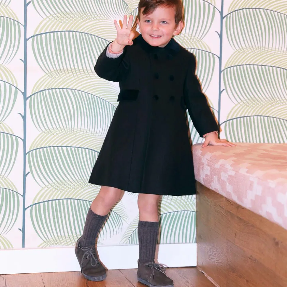 Black Classic Wool Coat