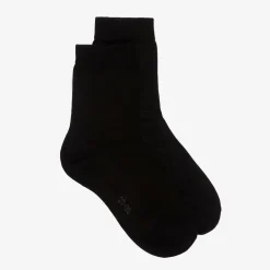 Black Cotton Ankle Socks